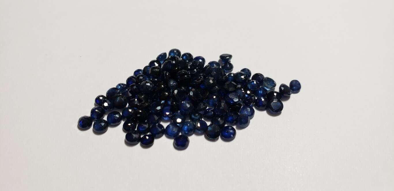 Blue Sapphire Round: 3mm - 3.5mm