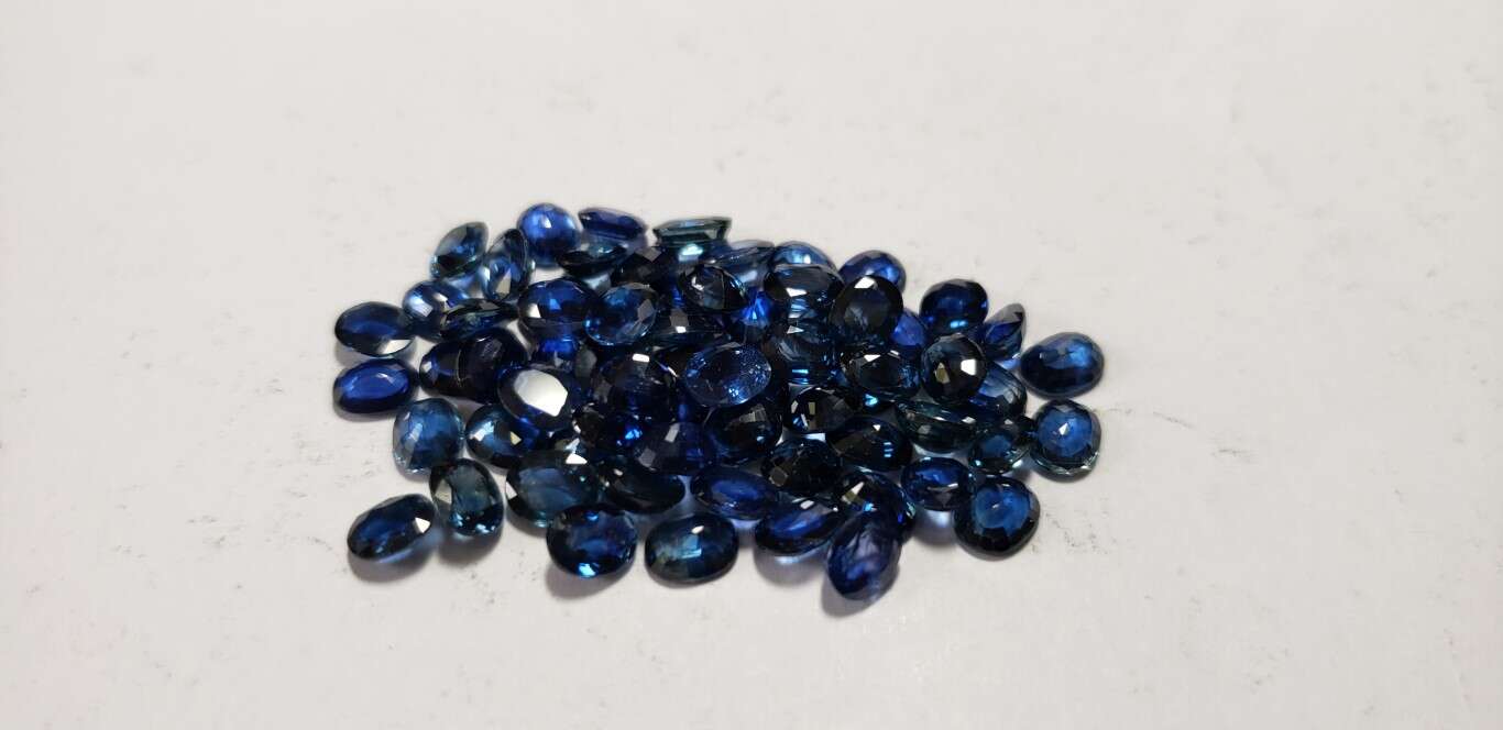 Blue Sapphire Oval: 5mm x 4mm