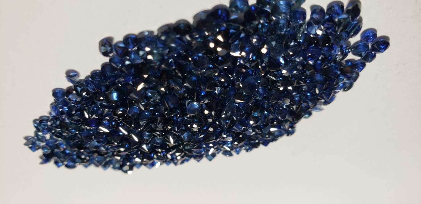 Blue Sapphire Diamond Cut: 3mm - 3.5mm