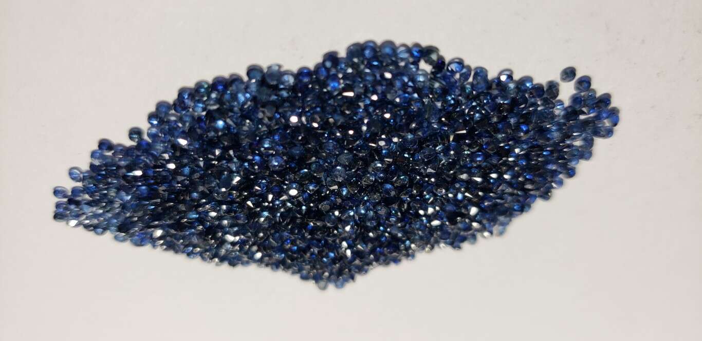 Blue Sapphire Diamond Cut: 1mm - 2mm