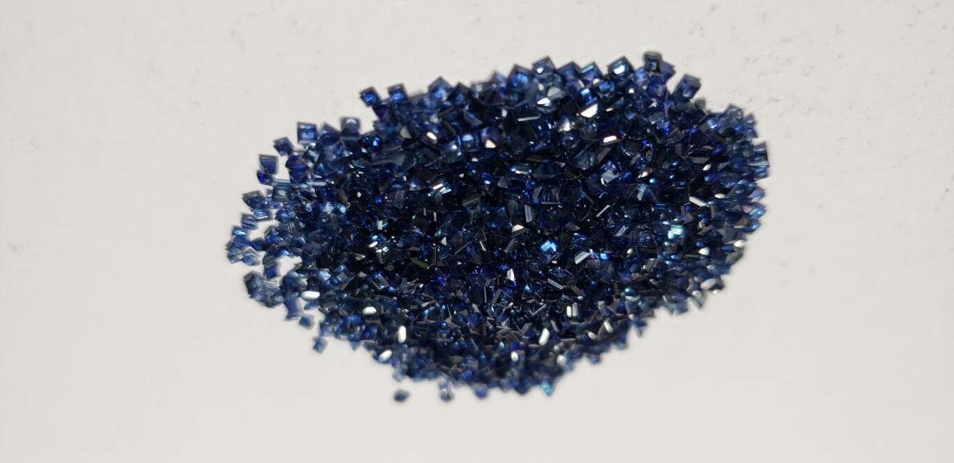 Blue Sapphire Square: 1mm - 2mm
