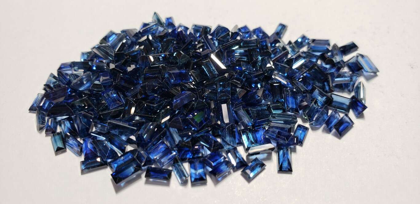 Blue Sapphire Baguette: 4mm - 7mm