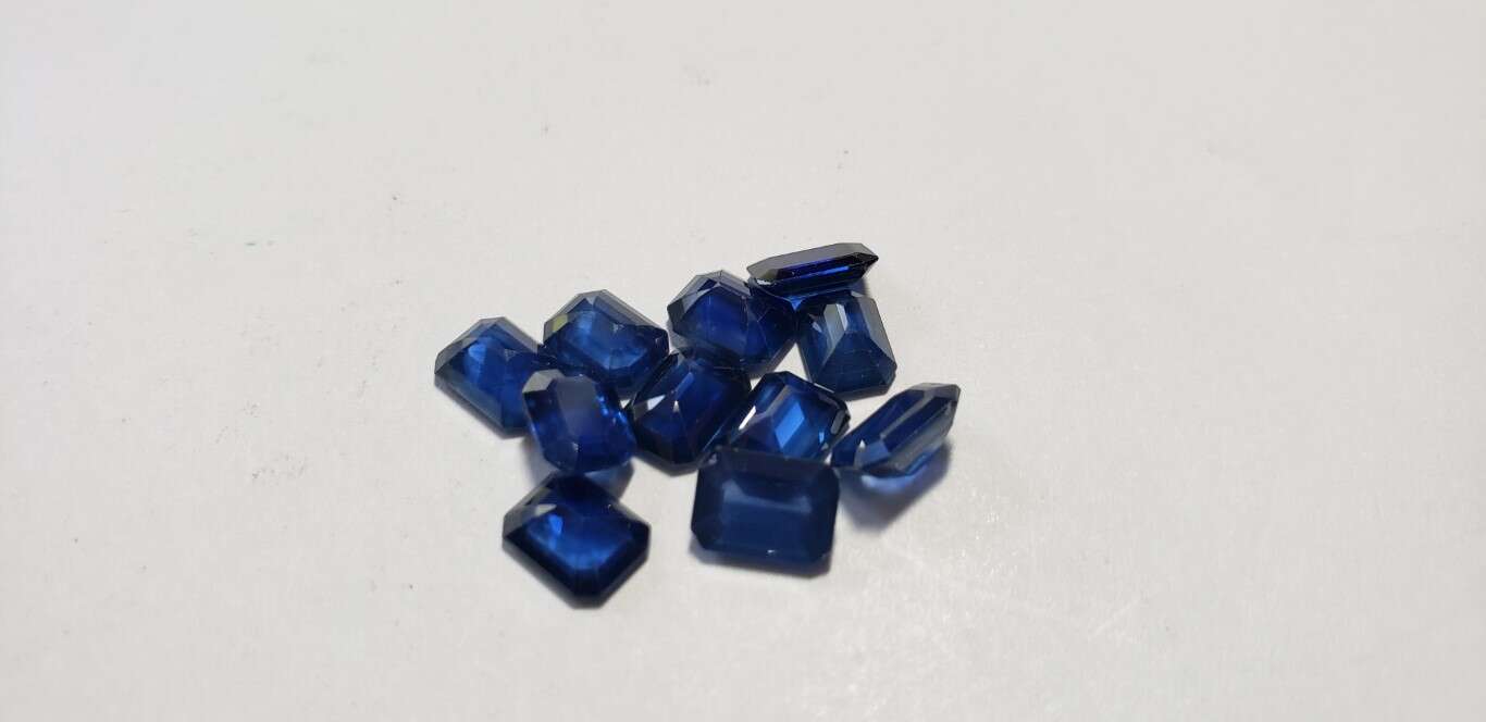 Blue Sapphire Octagon: 7mm x 5mm
