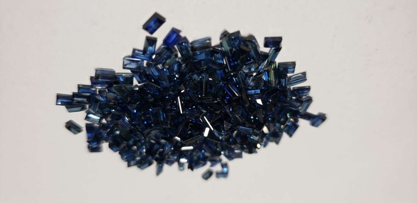 Blue Sapphire Baguette: 3mm x 2mm