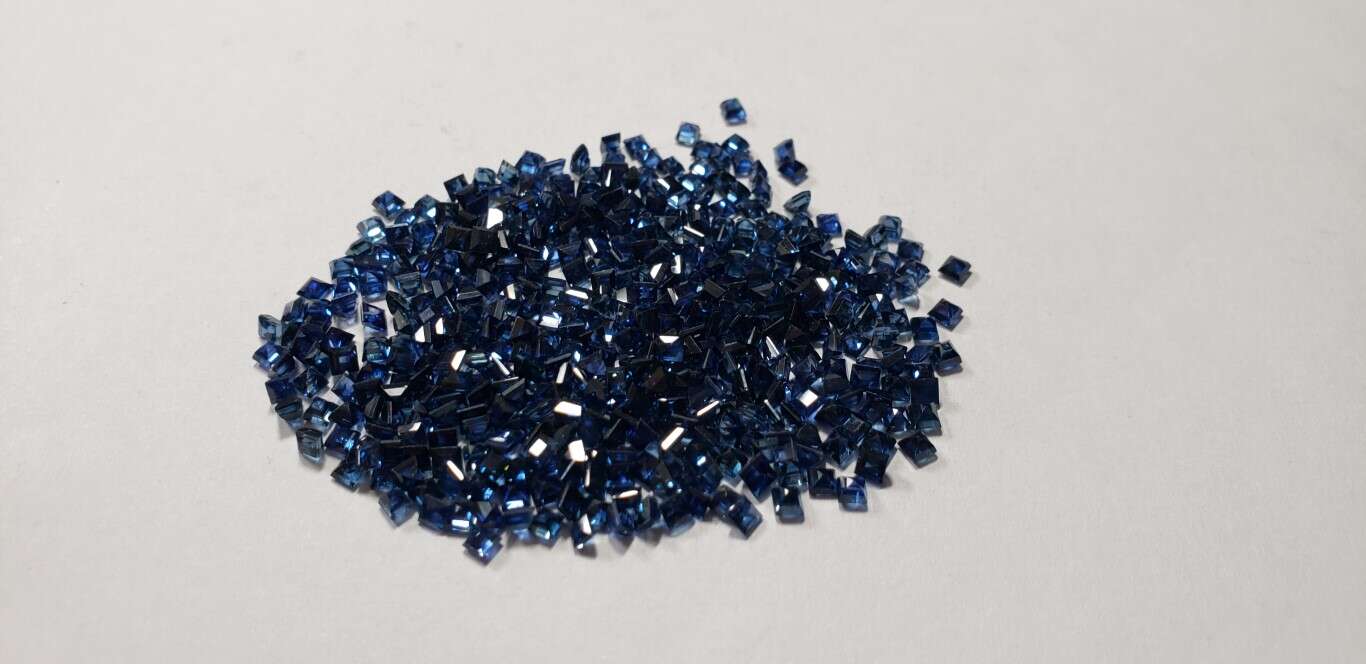 Blue Sapphire Square Cut: 2mm - 2.5mm