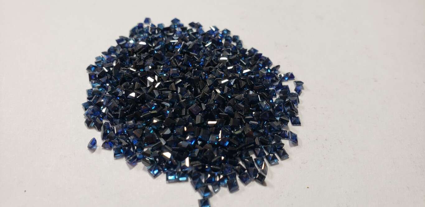 Blue Sapphire Square Cut: 2mm - 2.5mm