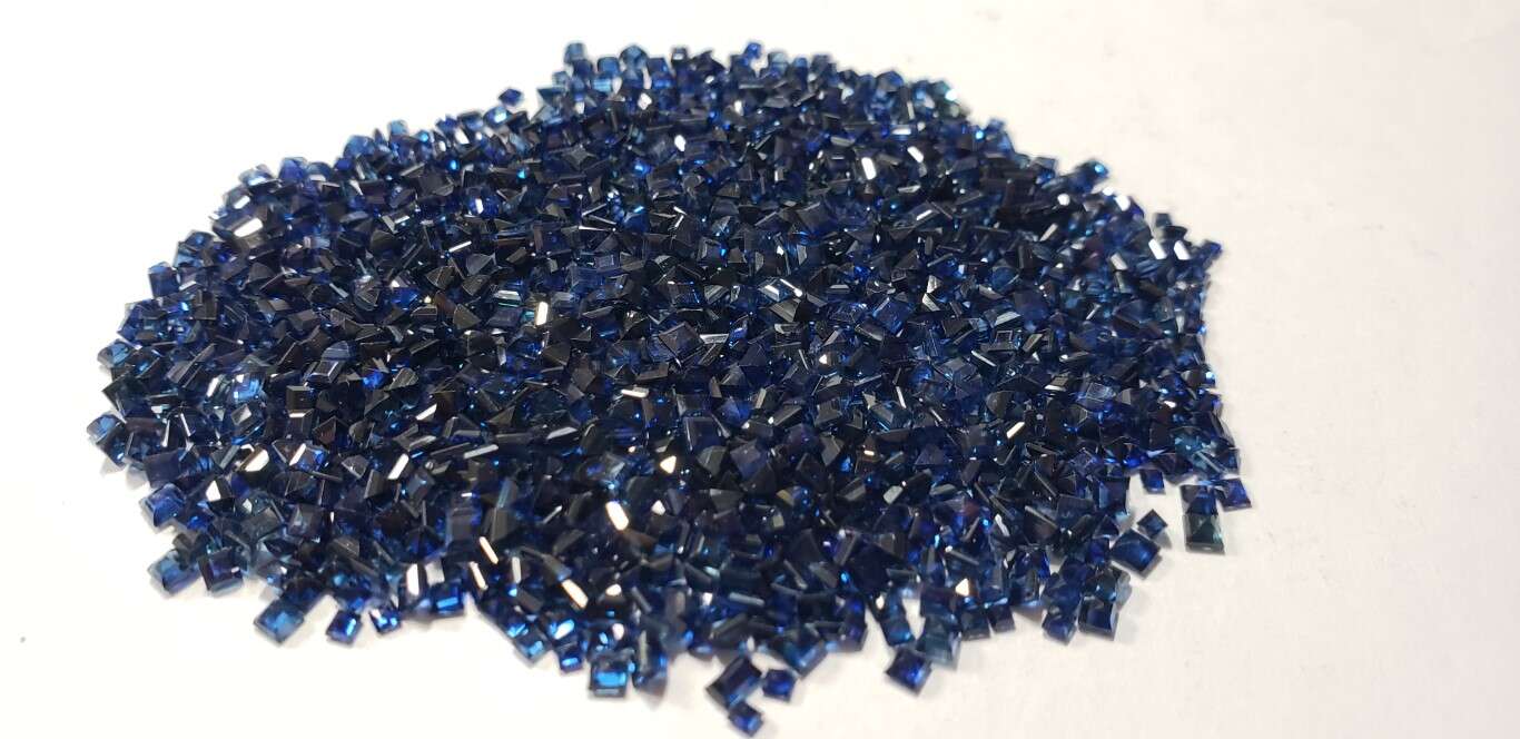 Blue Sapphire Square Cut: 2mm - 2.5mm