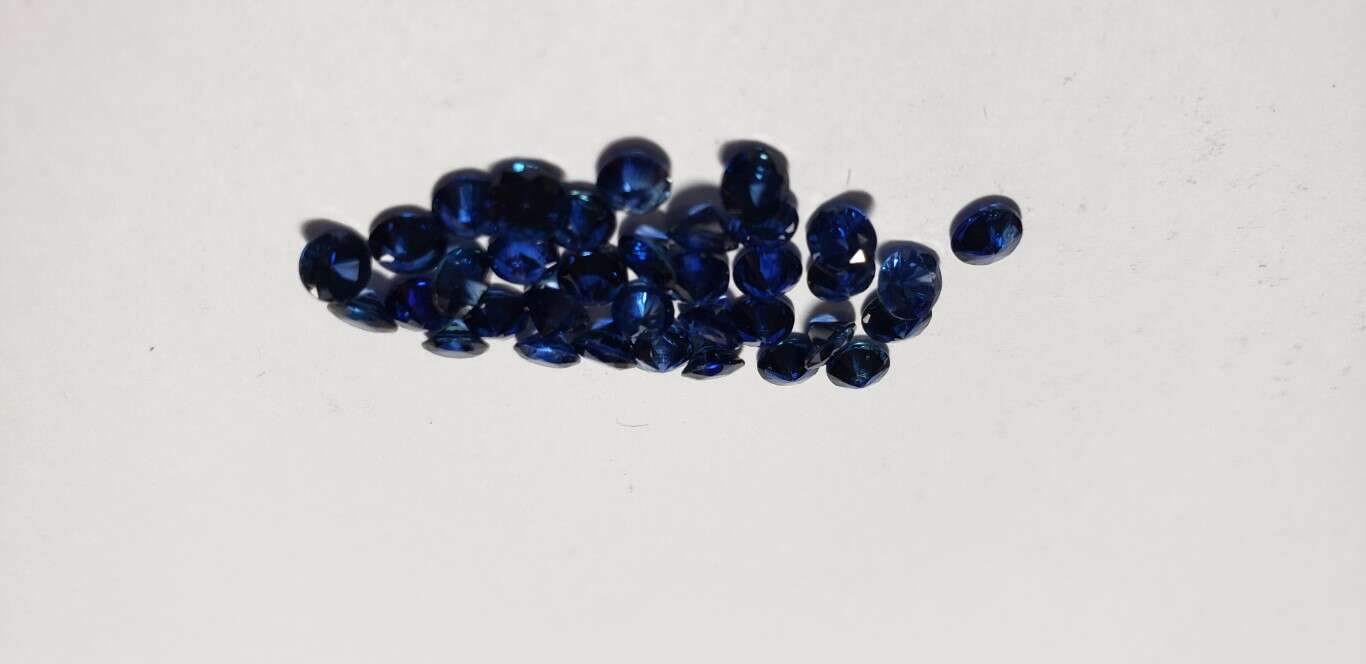 Blue Sapphire Diamond Cut: 4mm - 5mm