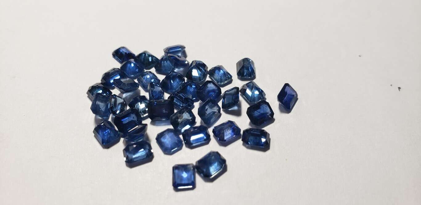 Blue Sapphire Octagon: 5mm x 4mm