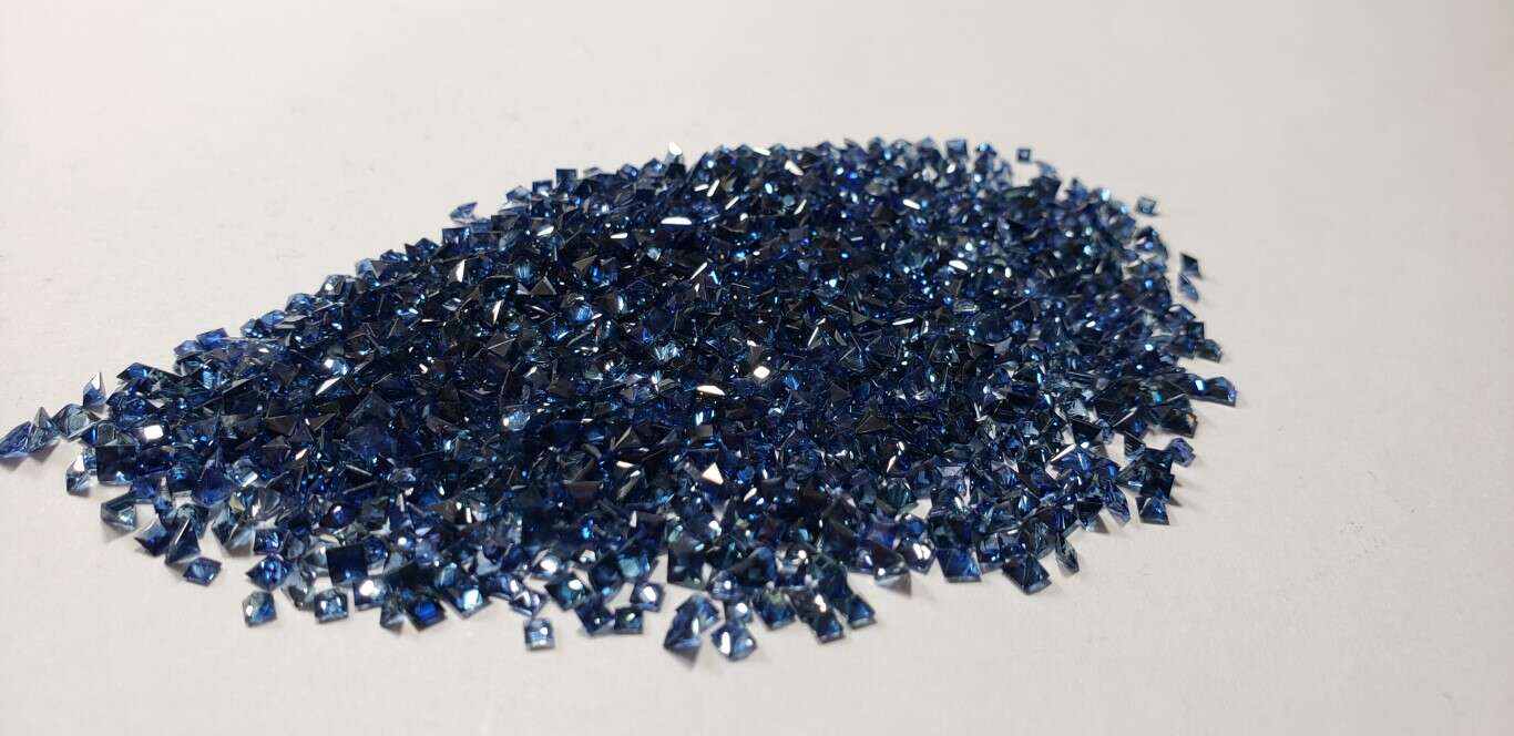 Blue Sapphire Princess Cut: 2mm - 3mm