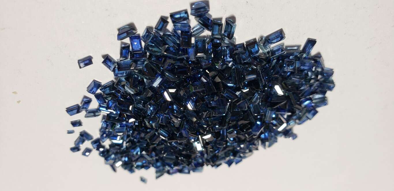 Blue Sapphire Baguette: 3mm - 3.5mm