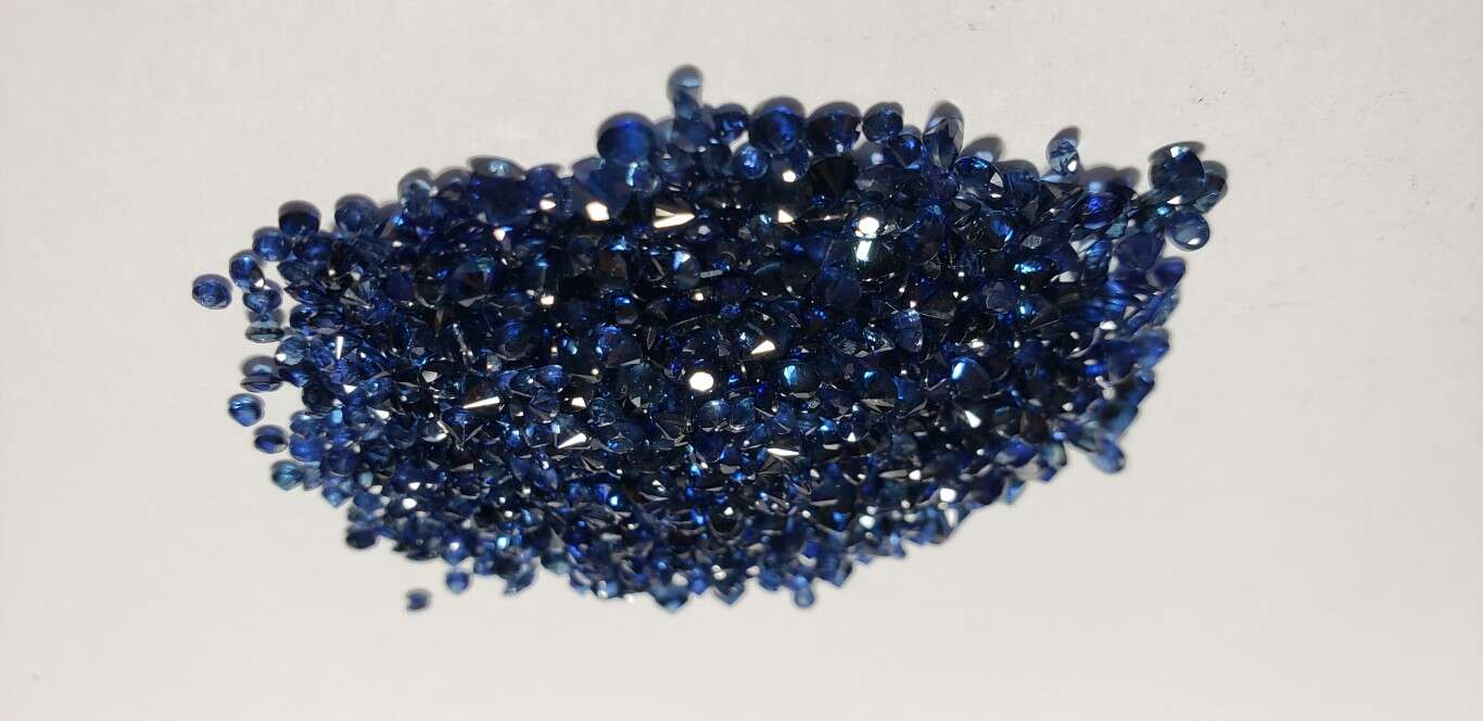Blue Sapphire Diamond Cut: 2mm - 3mm