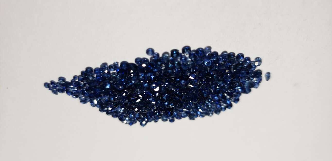Blue Sapphire Diamond Cut: 1.5mm - 2mm