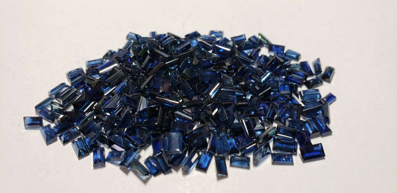Blue Sapphire Baguette: 5mm x 2.5mm