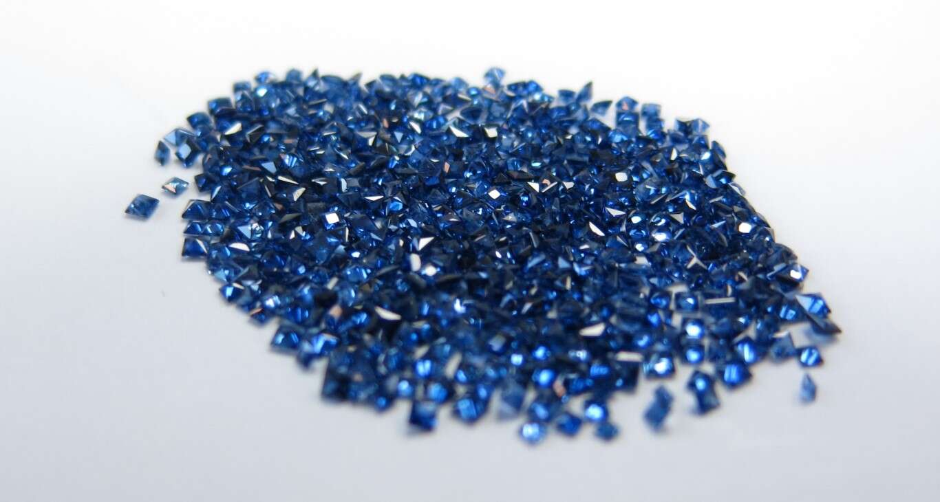 Blue Sapphire Princess Cut: 1.5mm