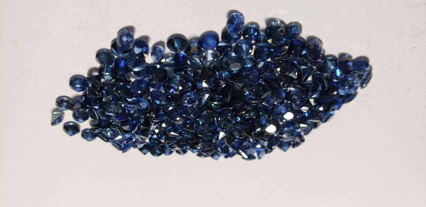 Blue Sapphire Diamond Cut: 3mm - 4mm