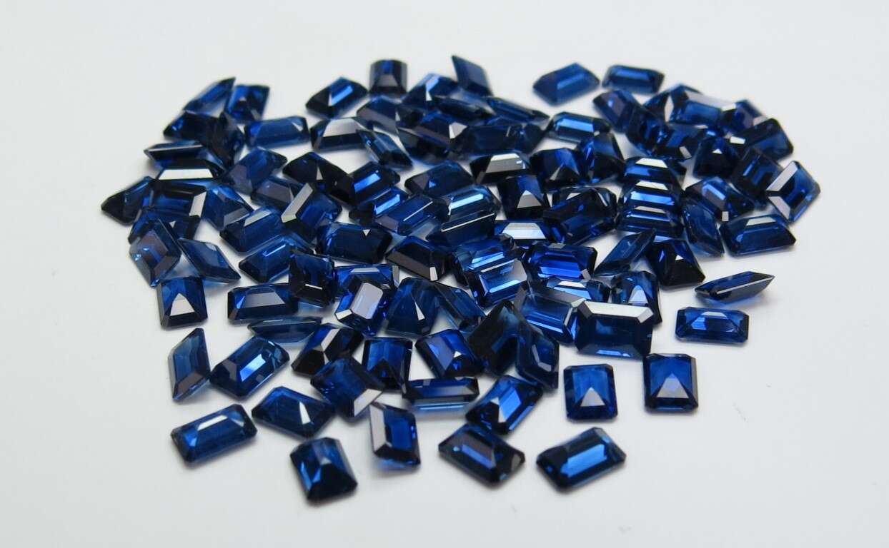 Blue Sapphire Octagon: 6mm x 4mm