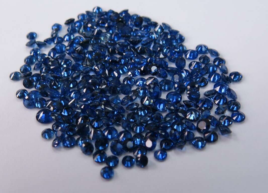 Blue Sapphire Diamond Cut: 3mm - 4mm