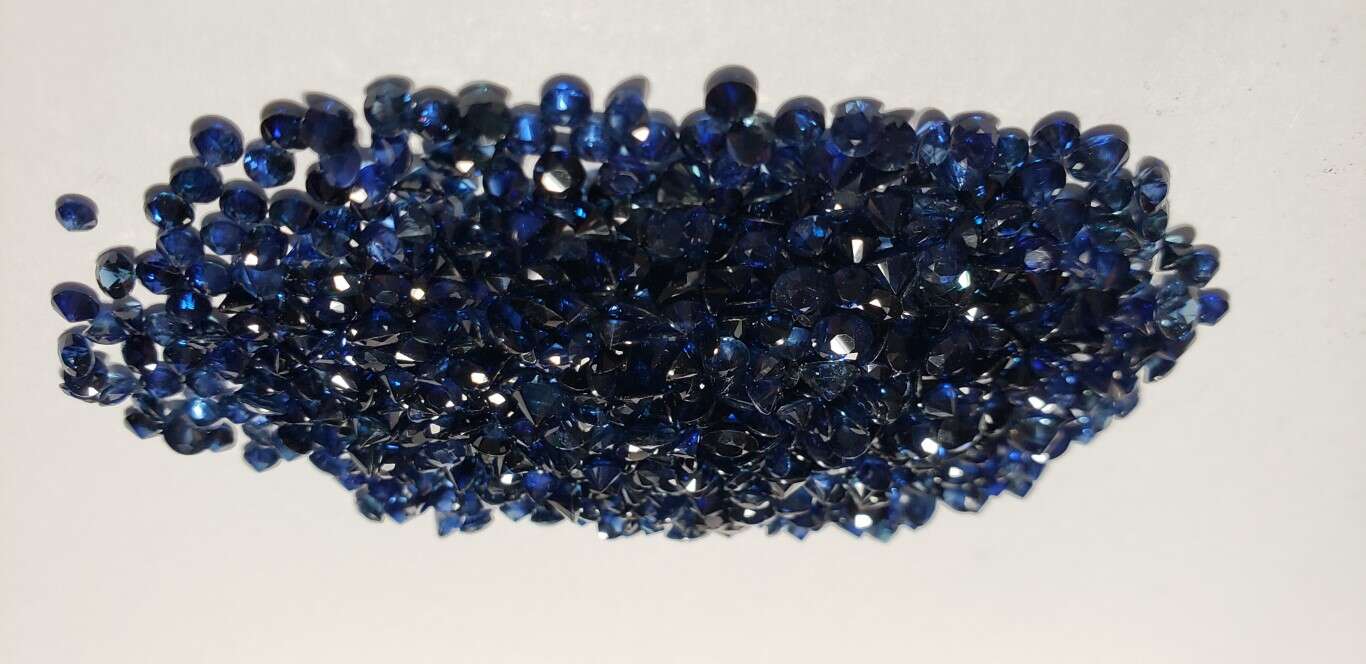 Blue Sapphire Diamond Cut: 2.5mm - 3.5mm