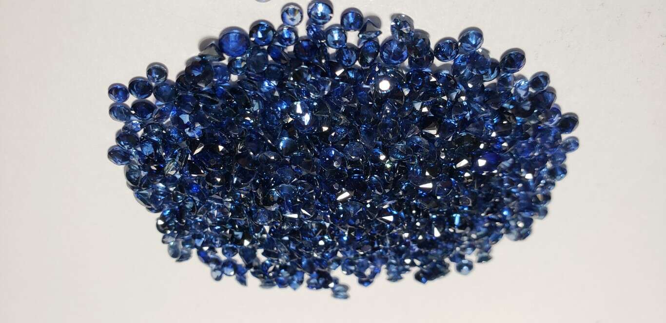 Blue Sapphire Diamond Cut: 3mm - 3.8mm