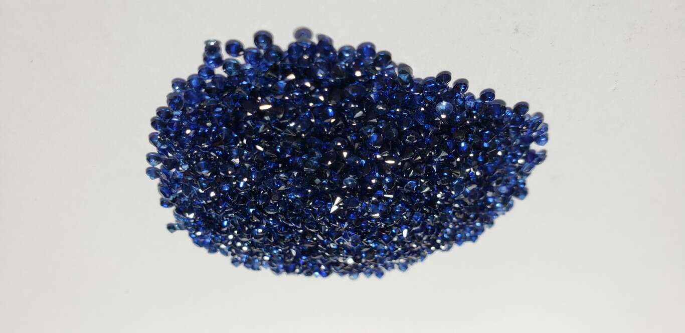 Blue Sapphire Diamond Cut: 2mm - 2.5mm