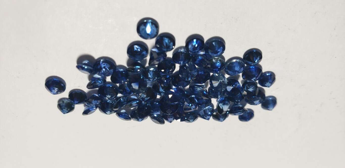 Blue Sapphire Diamond Cut: 4mm - 4.5mm