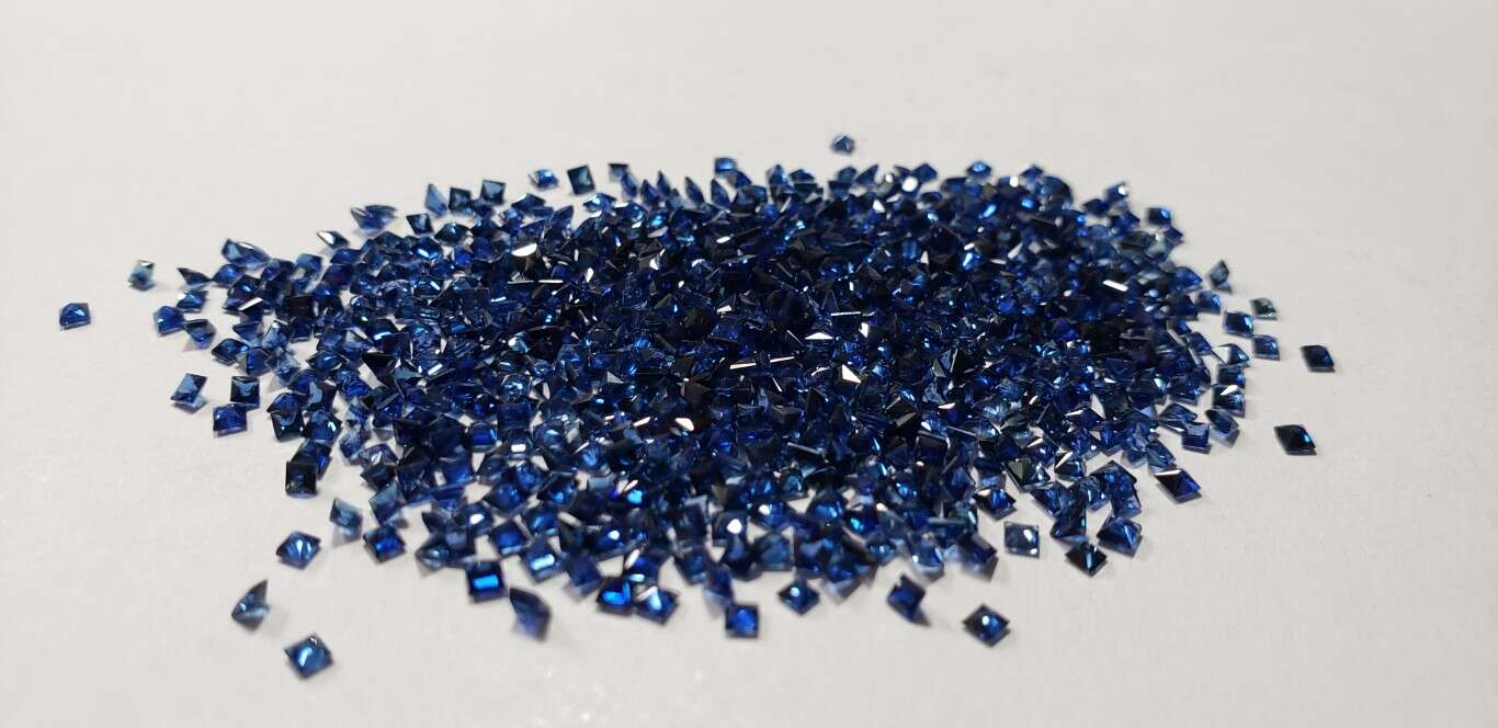 Blue Sapphire Princess Cut: 2mm