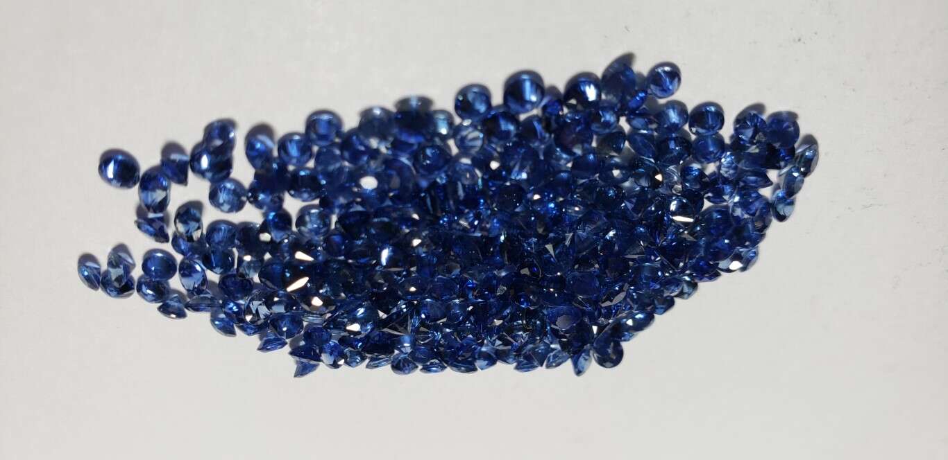 Blue Sapphire Diamond Cut: 2.5mm - 3mm