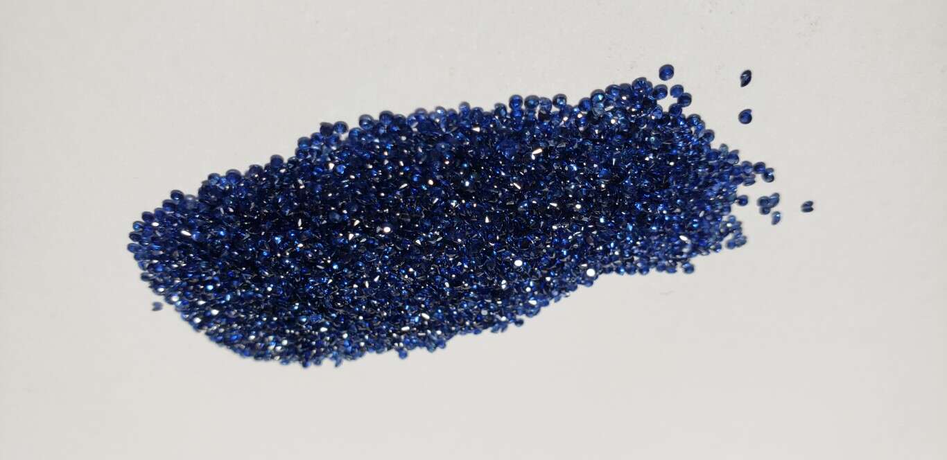 Blue Sapphire Diamond Cut: 1mm - 1.3mm