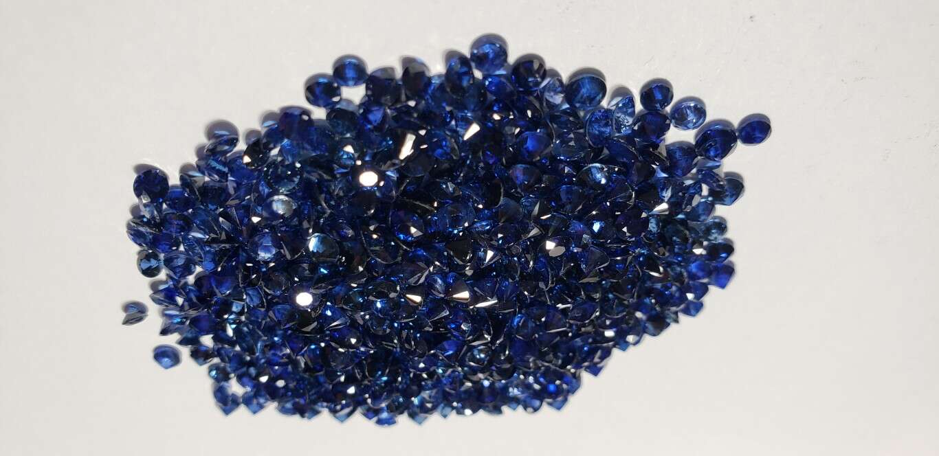 Blue Sapphire Diamond Cut: 3mm - 3.5mm