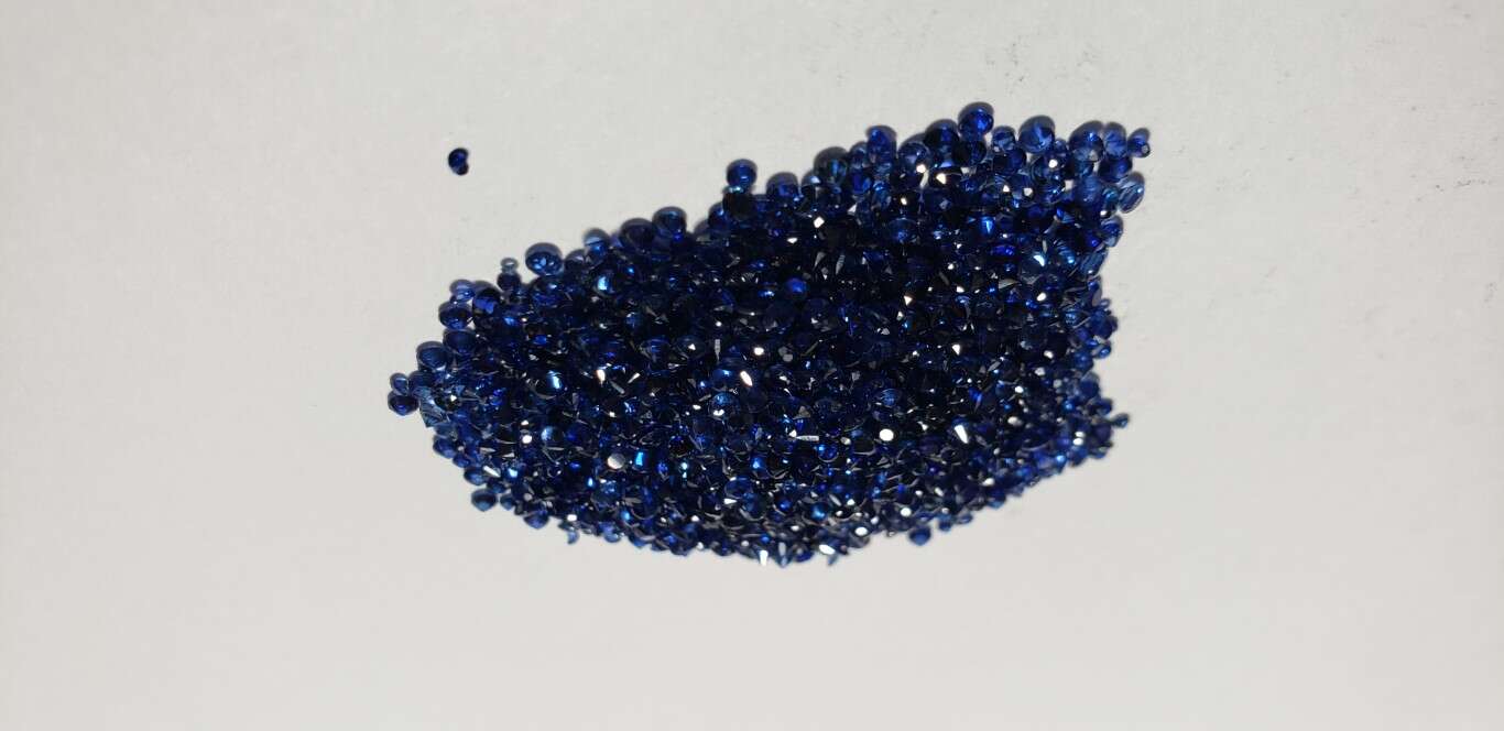 Blue Sapphire Diamond Cut: 1.5mm - 2mm