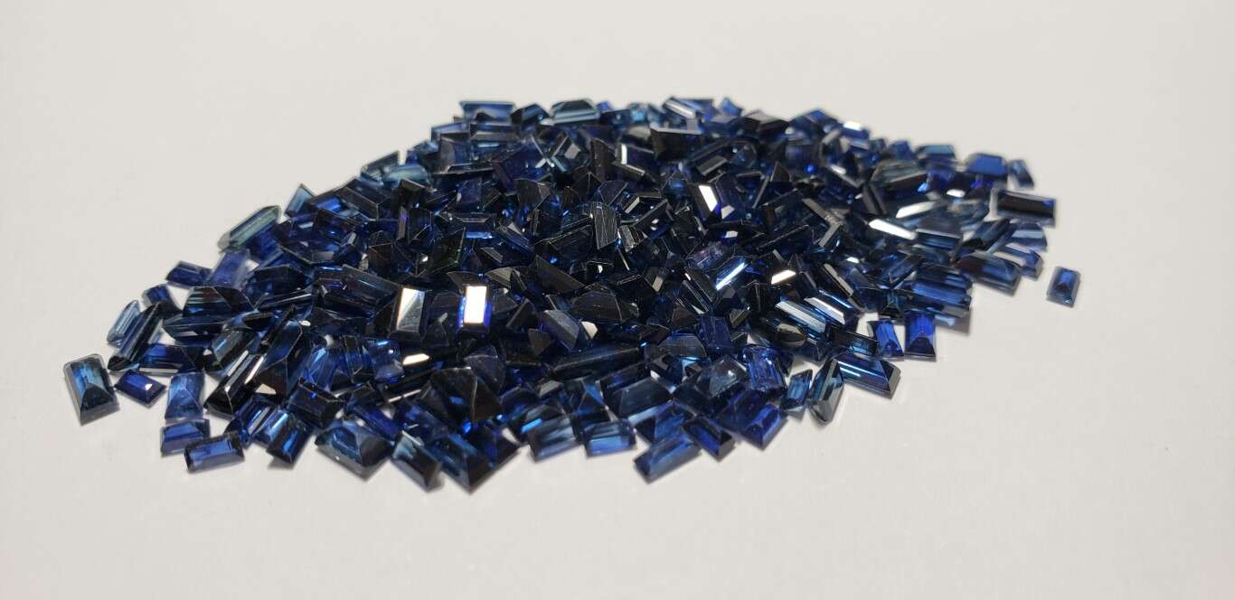 Blue Sapphire Bagguette: 3mm - 6mm