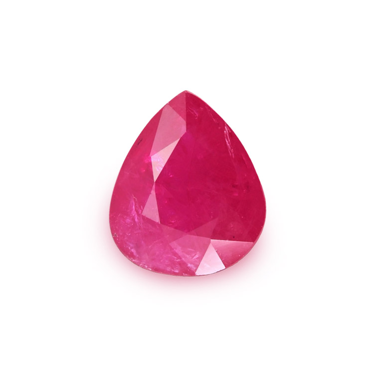 RUBY Pear: 2.66ct