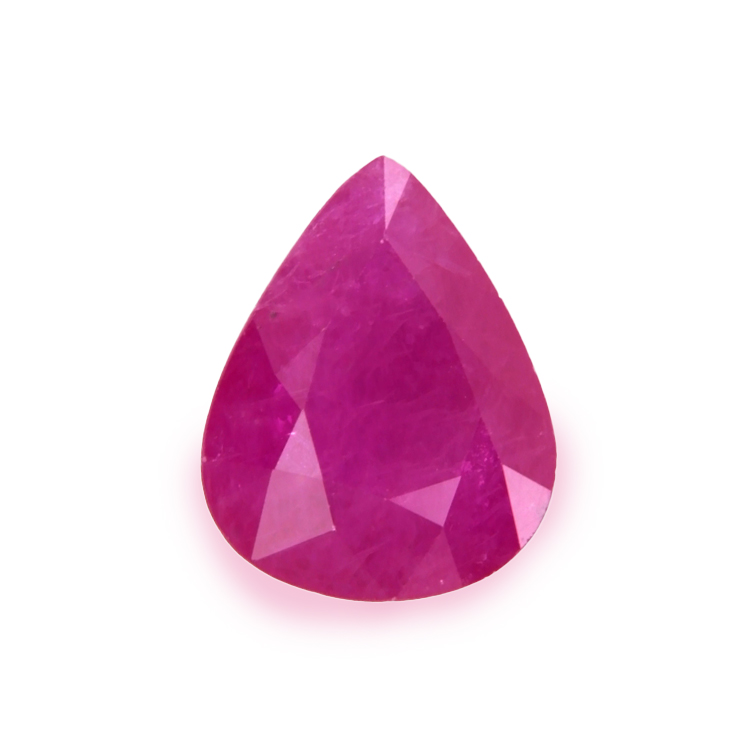 RUBY Pear: 5.96ct