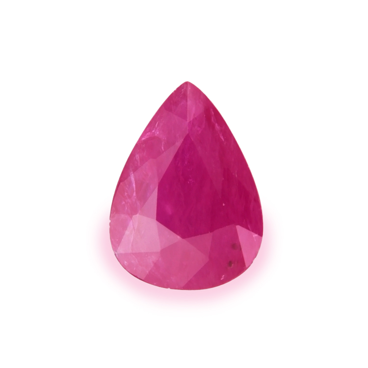 RUBY Pear: 3.99ct