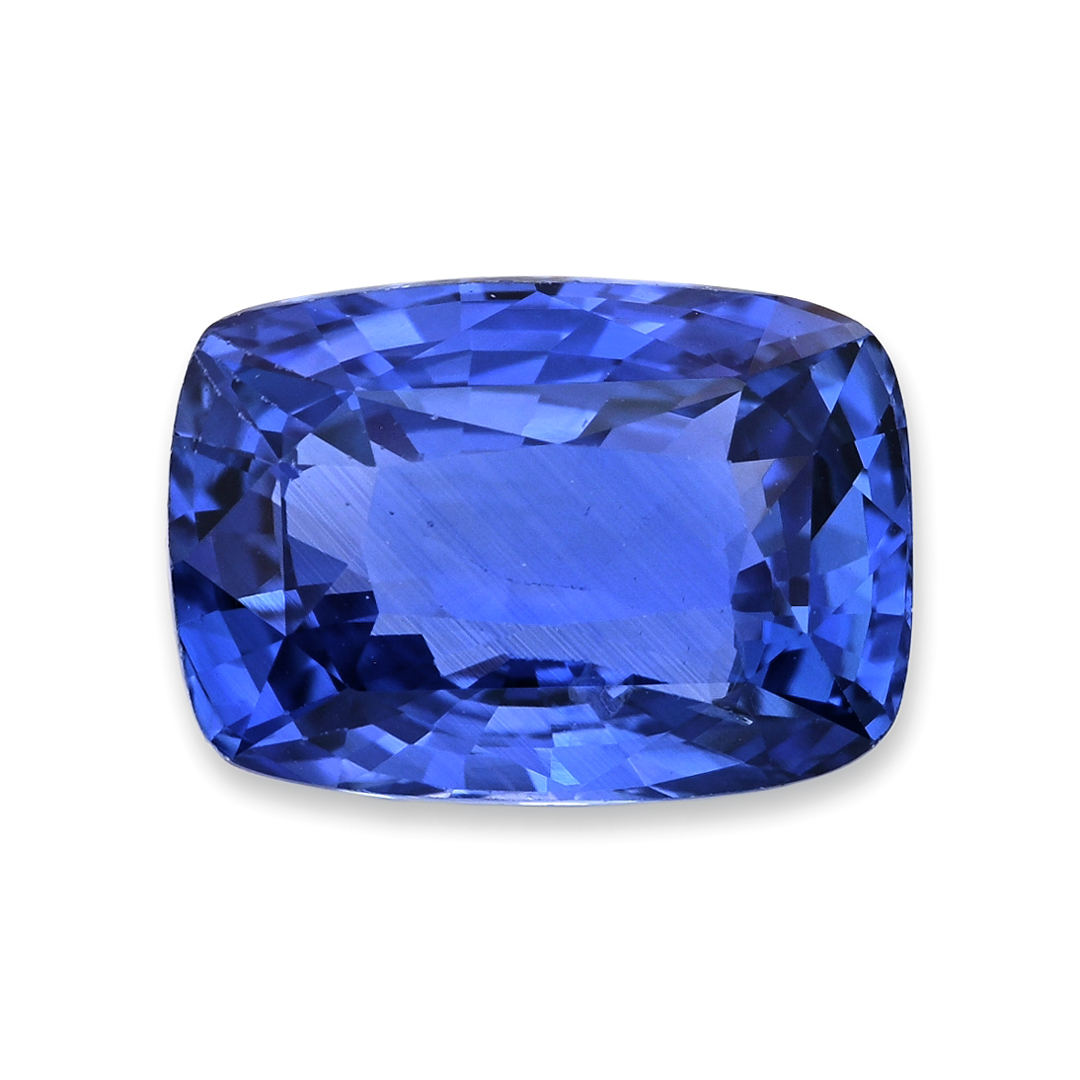 Blue Sapphire Cushion: 4.03ct