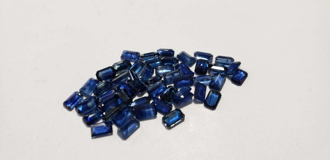 Blue Sapphire Octagon: 5mm x 3mm