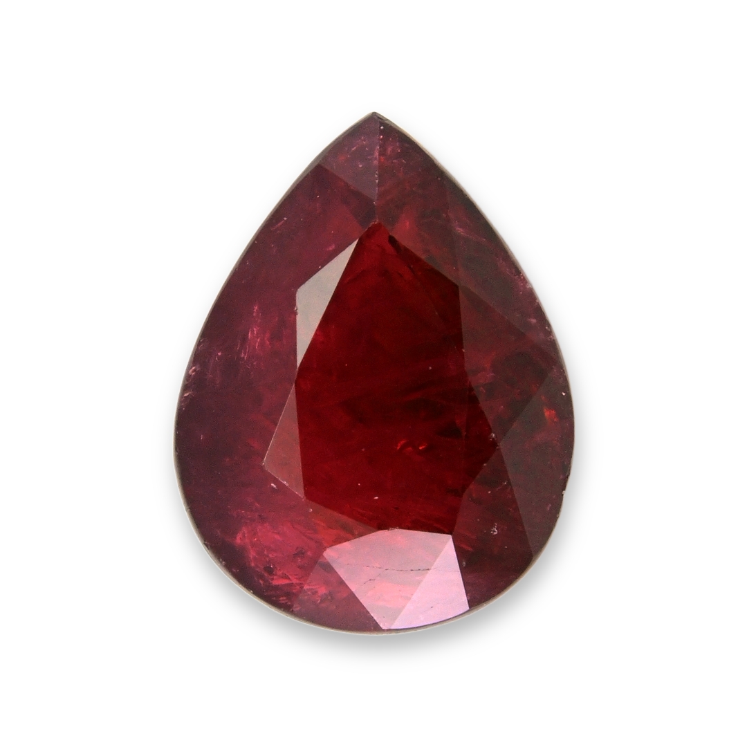 RUBY Pear: 3.04ct