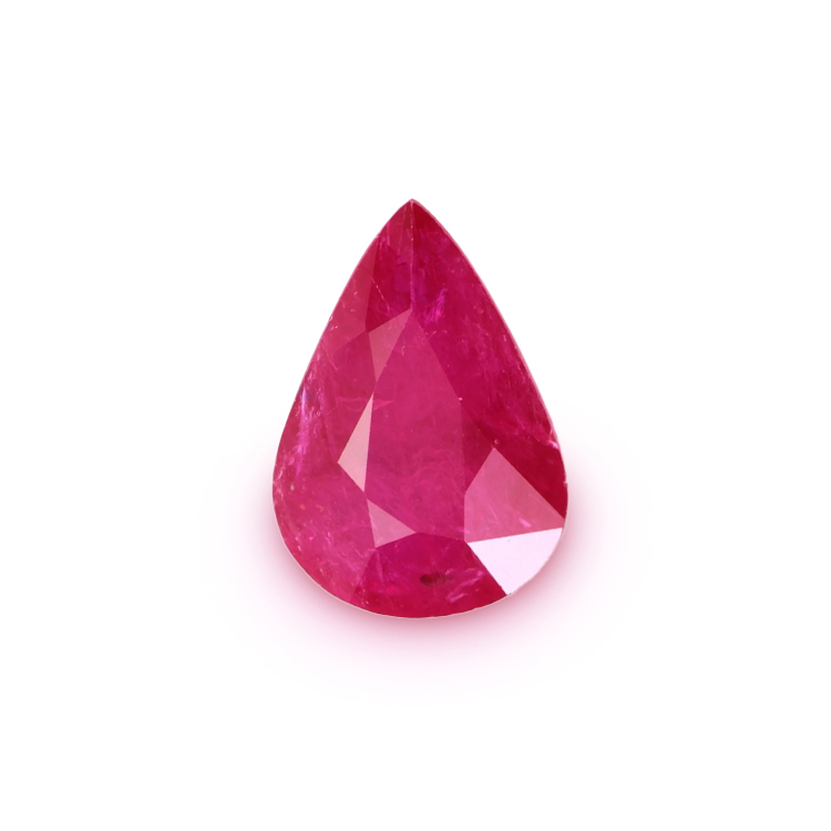 RUBY Pear: 2.76ct