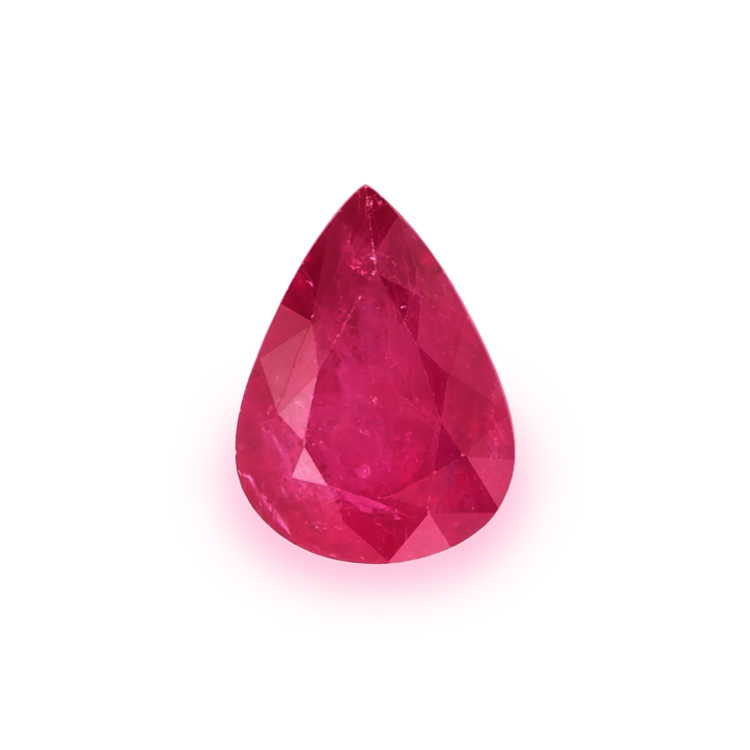 RUBY Pear: 3.19ct