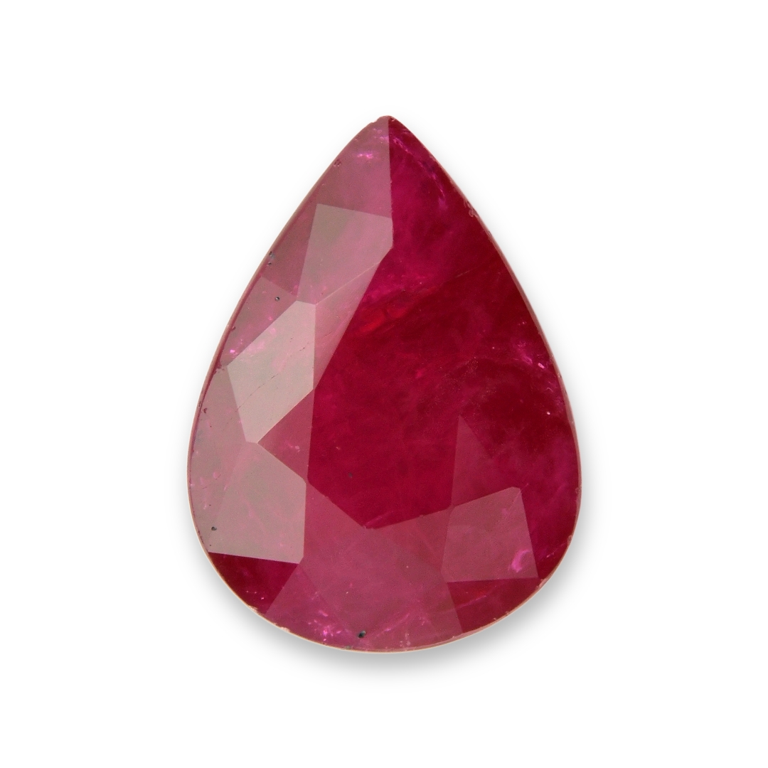 RUBY Pear: 2.90ct