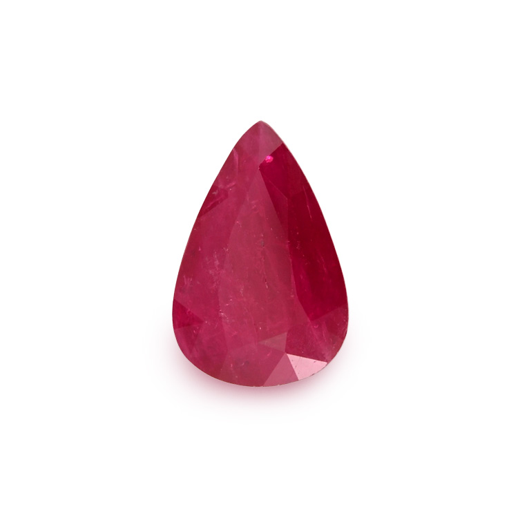 RUBY Pear: 3.67ct