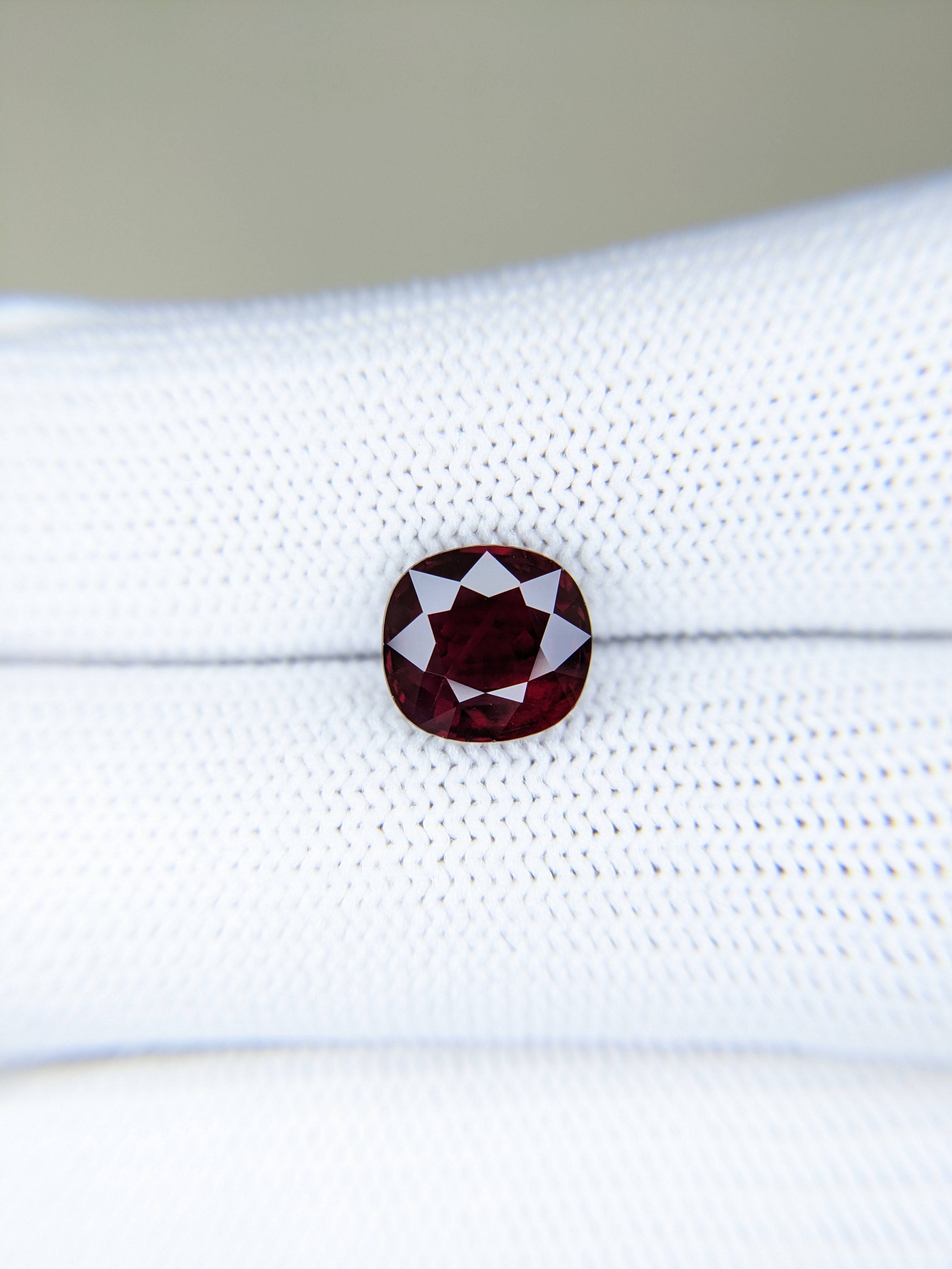 Ruby Cushion: 3.24ct